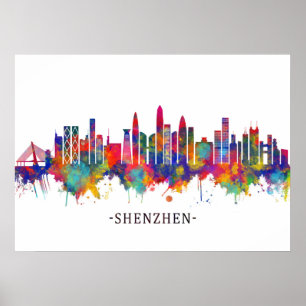 Affiche Shenzhen Chine Skyline
