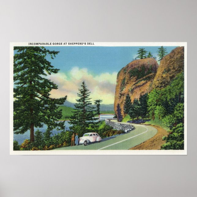 Affiche Shepberd's Dell View of Incomparable Gorge (Devant)