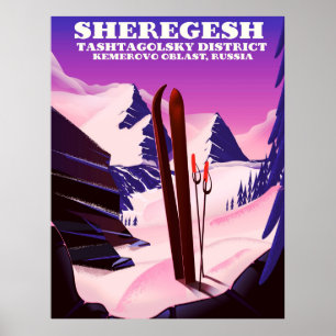 Affiche Sheregesh, Kemerovo Oblast Russie