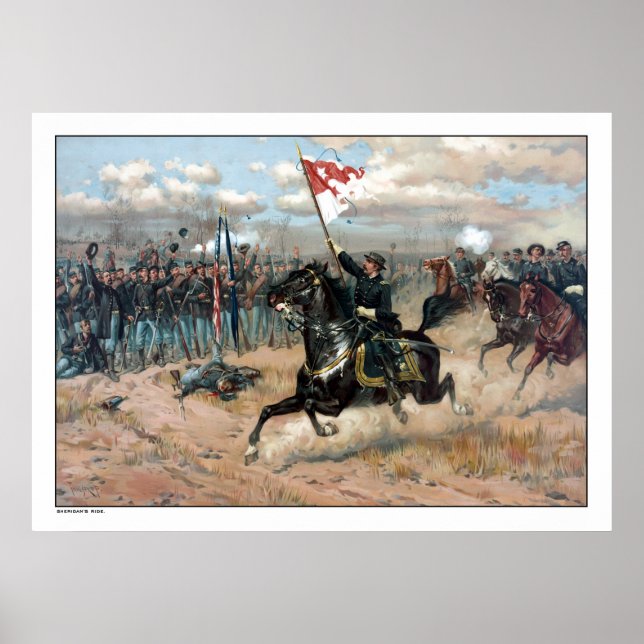Affiche Sheridan's Ride — Guerre civile (Devant)