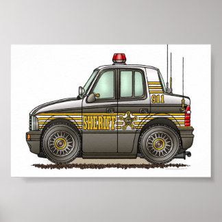 Affiche Sheriff Car Patrol Car