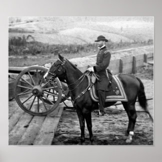 Affiche Sherman On Horseback - Atlanta Georgia - 1864