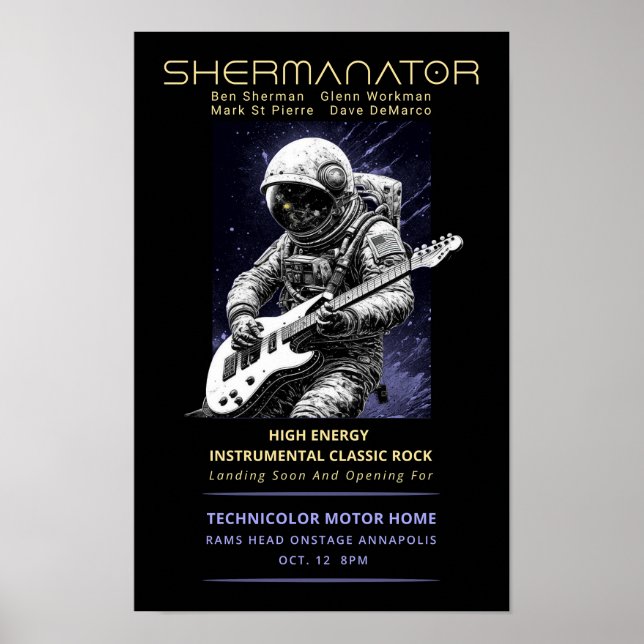 Affiche Shermanator Debut Rams Head 2024 (Devant)