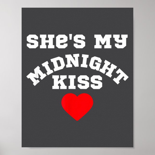 Affiche She's My Midnight Kiss Happy New Year Matching Cou (Devant)
