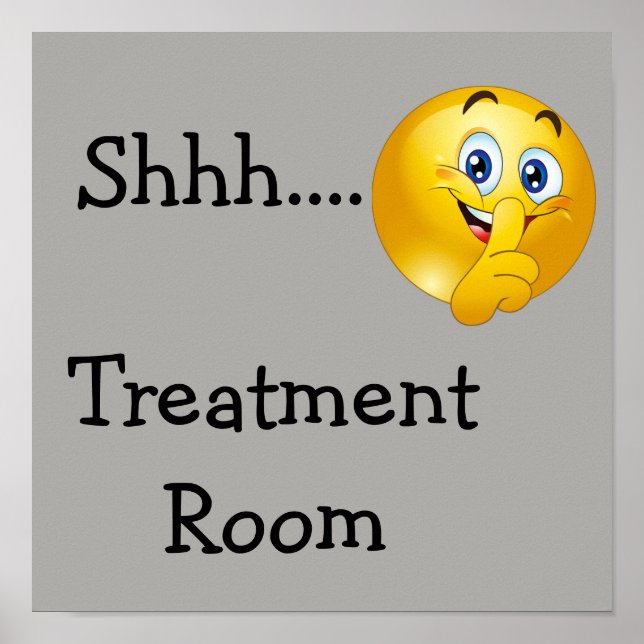 Affiche Shh émoji (Devant)