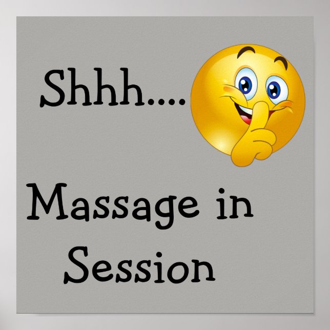 Affiche Shh émoji (Devant)