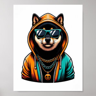 Affiche Shiba Inu dans le Sweat - shirt à capuche Streetwe