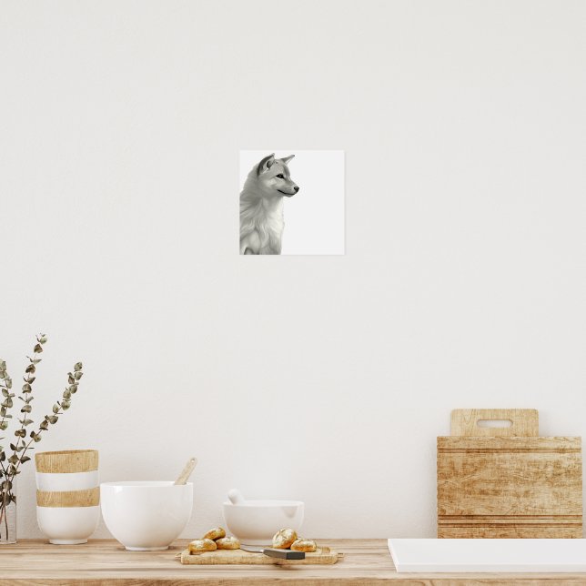 Affiche Shiba Inu Imaginaire Anime (Cuisine)