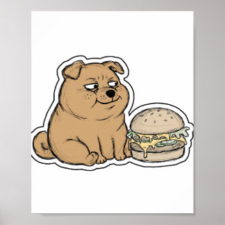 Affiche Shiba souriant