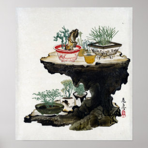 Affiche Shibata Zeshin Bonsai
