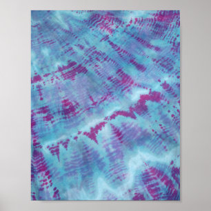 Affiche Shibori Bleu Bohême