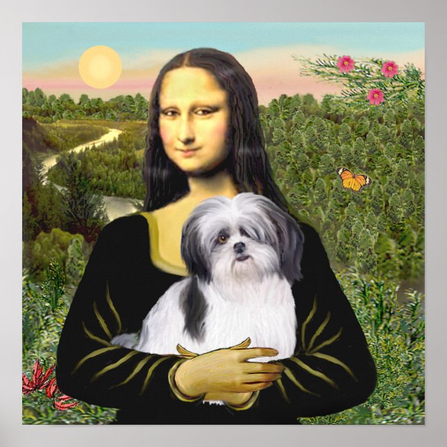 Affiche Shih Tzu (A1) - Mona Lisa (Devant)