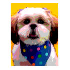 Shih Tzu en toile À petits pois