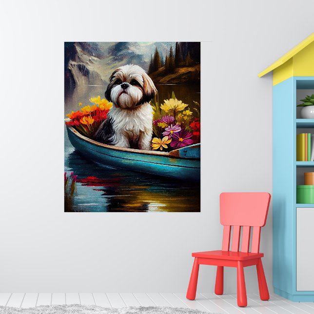 Affiche Shih Tzu sur une pagaie : une aventure Pittoresque (Pépinière 1)