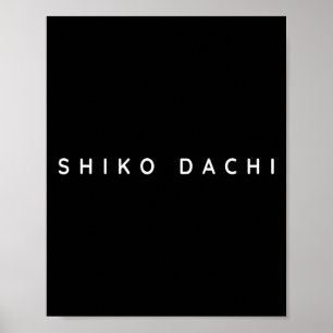 Affiche Shiko Dachi Karate Débutant Moderne