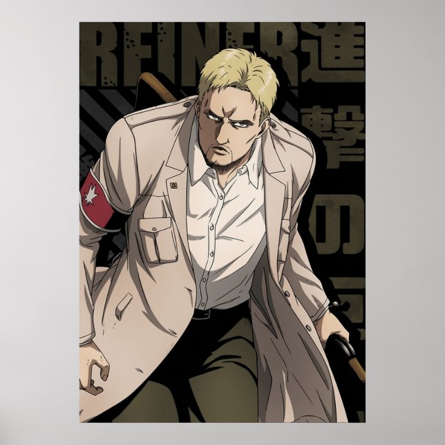Affiche Shingeki no Kyojin Reiner Braun (Devant)