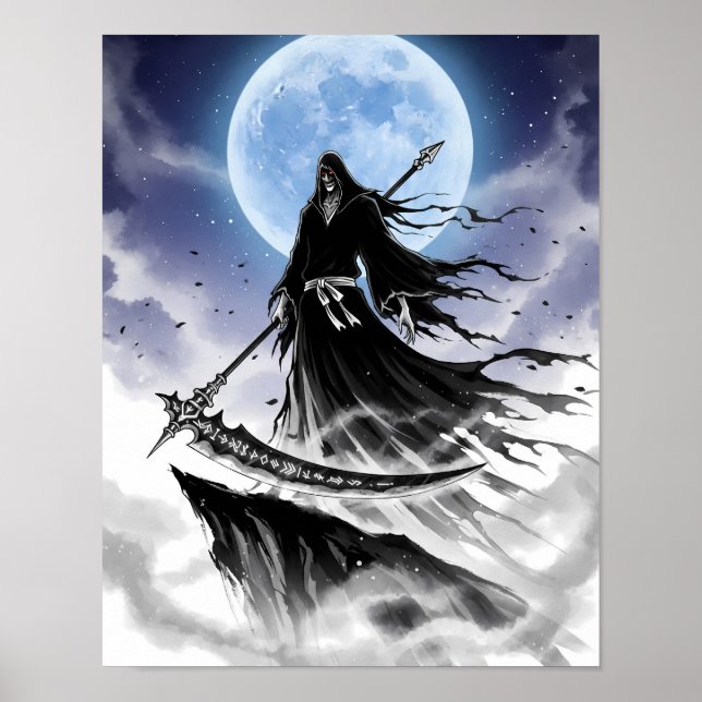 Affiche Shinigami Sumi-e Art (Devant)