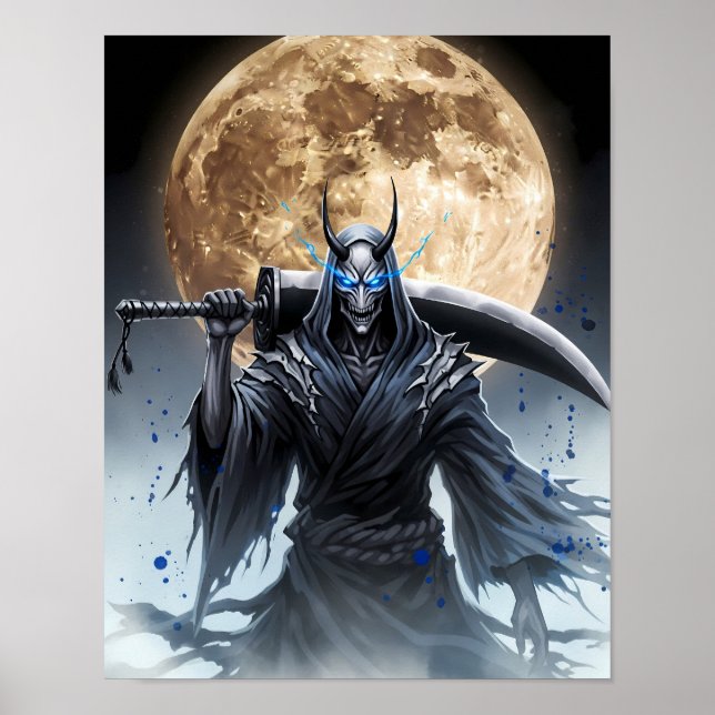 Affiche Shinigami Sumi-e Art (Devant)