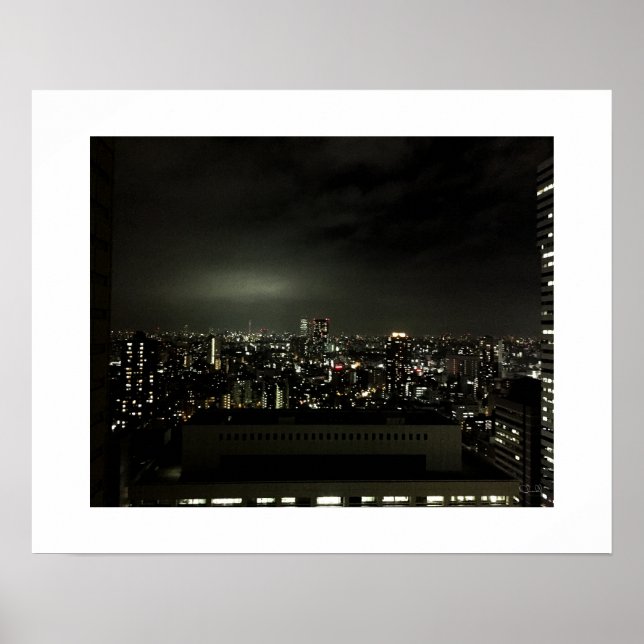 Affiche "Shinjiku, Tokyo, Japan by Night" - (Devant)