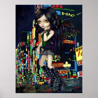 Affiche Shinjuku Angel ART IMPRIMER gothique Japon fée tok