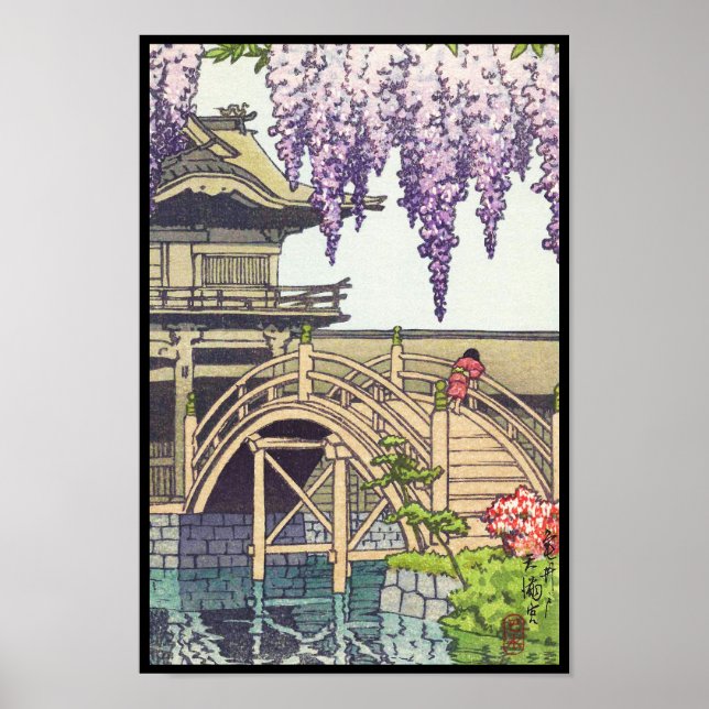 Affiche Shinto et son architecture, pont Kameido Kawase (Devant)