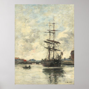 Affiche Ship on the Touque - Eugène Boudin Fine Art