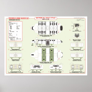 Affiche Ships of the Fleet: Command Shuttle Ref. Chart