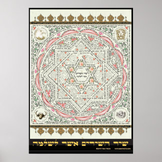 Affiche Shir ha Shirim [Chanson de Salomon] en Micrographi