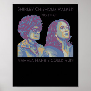 Affiche Shirley Marchait Pour Que Kamala Puisse Faire Port