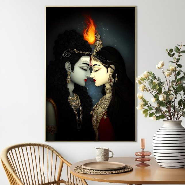 Affiche Shiva Shakti : Déesse Hindoue Union Divine (Créateur téléchargé)