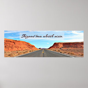 Affiche Shizaad baa é é h nisin. I respect my language.