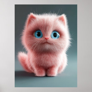 Affiche Shmu - Le chat rose