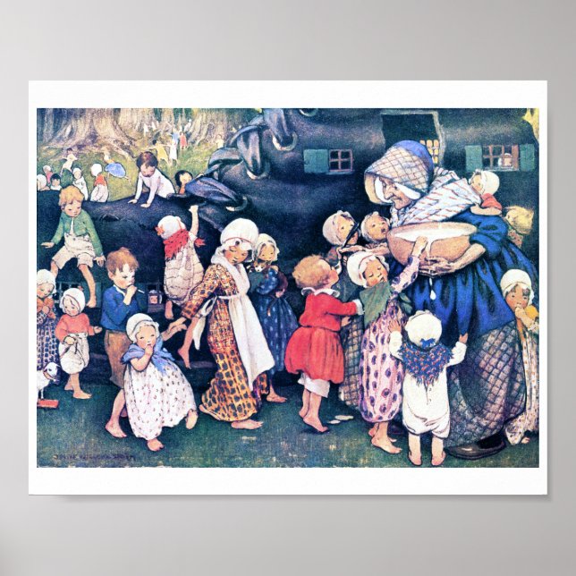 Affiche Shoe House, Jessie Willcox Smith (Devant)