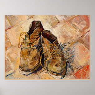 Affiche Shoes, famous Van Gogh painting,