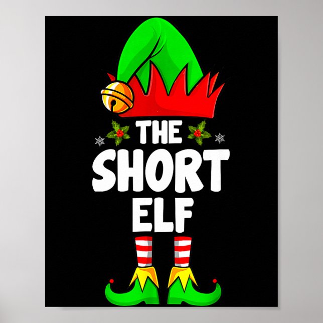 Affiche Short Elf Family Matching Group Christmas Pajamas  (Devant)