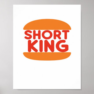 Affiche Short King Funny Minimal Design