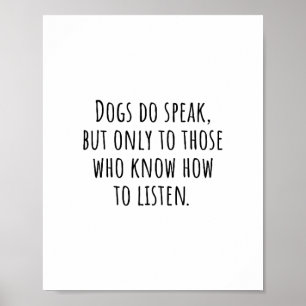 Affiche Short Quote About Dog (Cute Dog sayings)