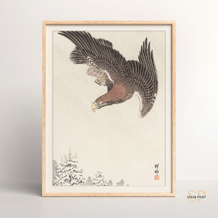 Affiche Shoson Ohara Eagle dans l'ornithologie japonaise