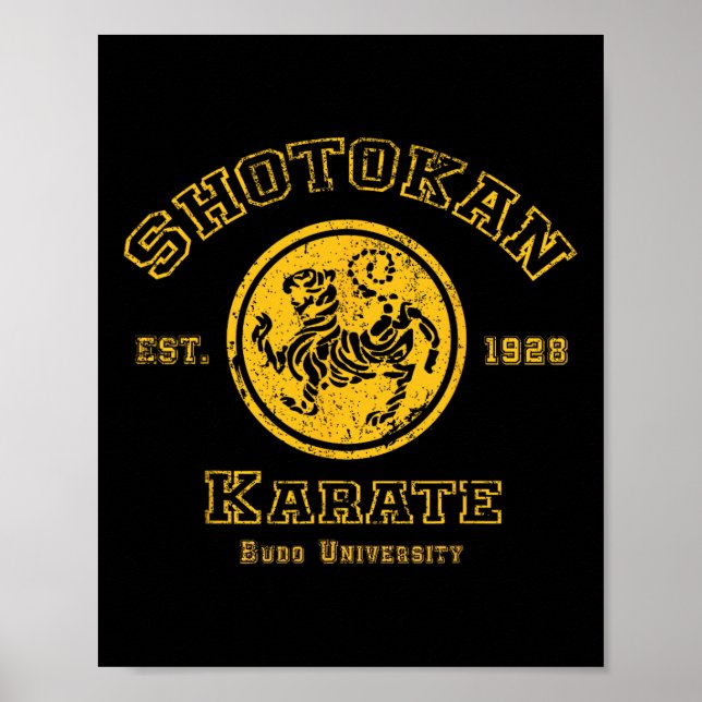Affiche Shotokan Karate Budo University Martial Arts Desig (Devant)