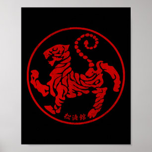 Affiche Shotokan Karate Martial Arts T Chemise Style Vinta
