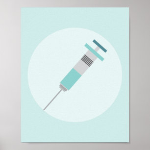 Affiche Shots, Immunizations Medical Graphic Art