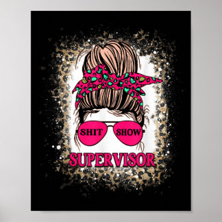 Affiche -show Superviseur Funny Maman Chef d'équipe Enseig
