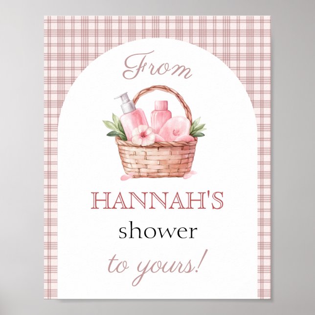 Affiche Shower Pink Fresh off the market Bridal Shower (Devant)