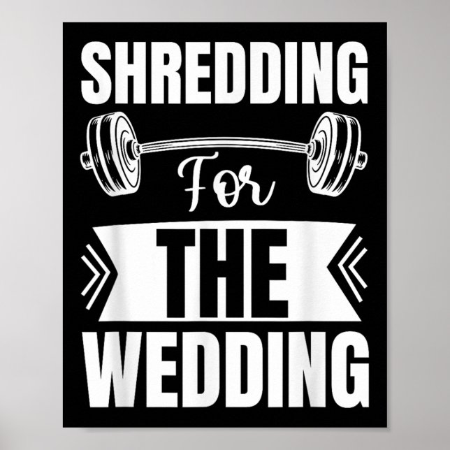 Affiche Shredding For The Wedding Bride And Groom Fitness  (Devant)