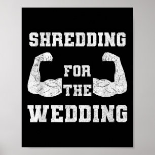 Affiche Shredding Pour L'Entraînement Mariage Fitness Love