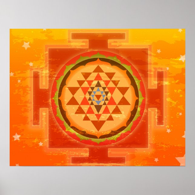 Affiche Shree spirituel Yantra (Devant)