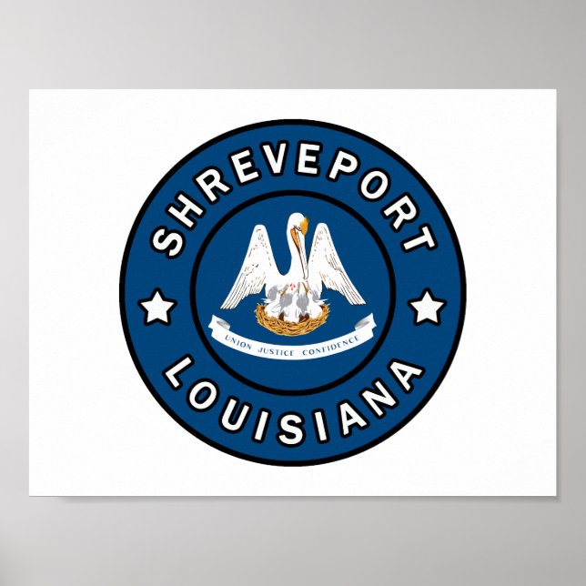 Affiche Shreveport Louisiane (Devant)