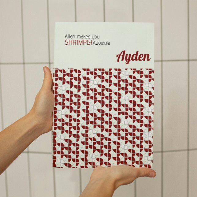 Affiche SHRIMPLEMENT Adorable Retro Rouge Blanc Nursery Pe (Créateur téléchargé)