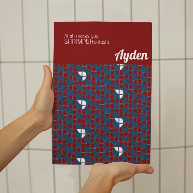 Affiche SHRIMPLEMENT Funtastic Retro Blue Red Nursery Cust (Créateur téléchargé)