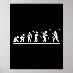 Affiche Shutt Evolution Hommes Femmes Drôle Badminton